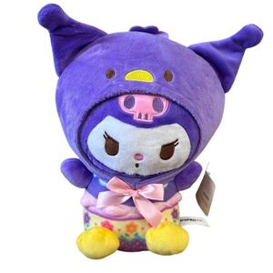 Hello Kitty Sanrio Kuromi Easter Plush Toy Skull Bunny Kawaii Stuffed Animal NWT